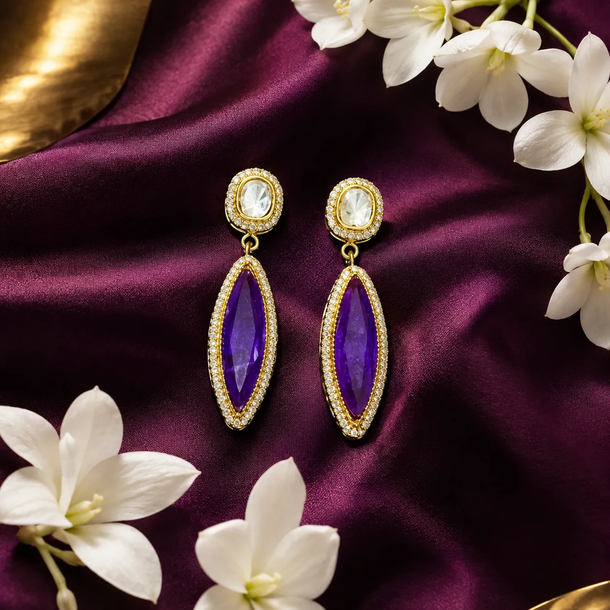Amethyst earrings