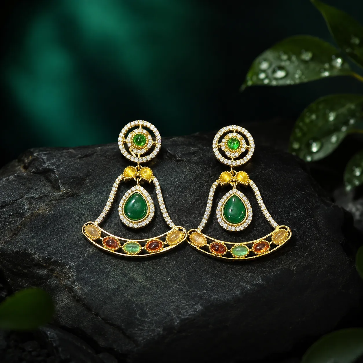 Emerald earrings