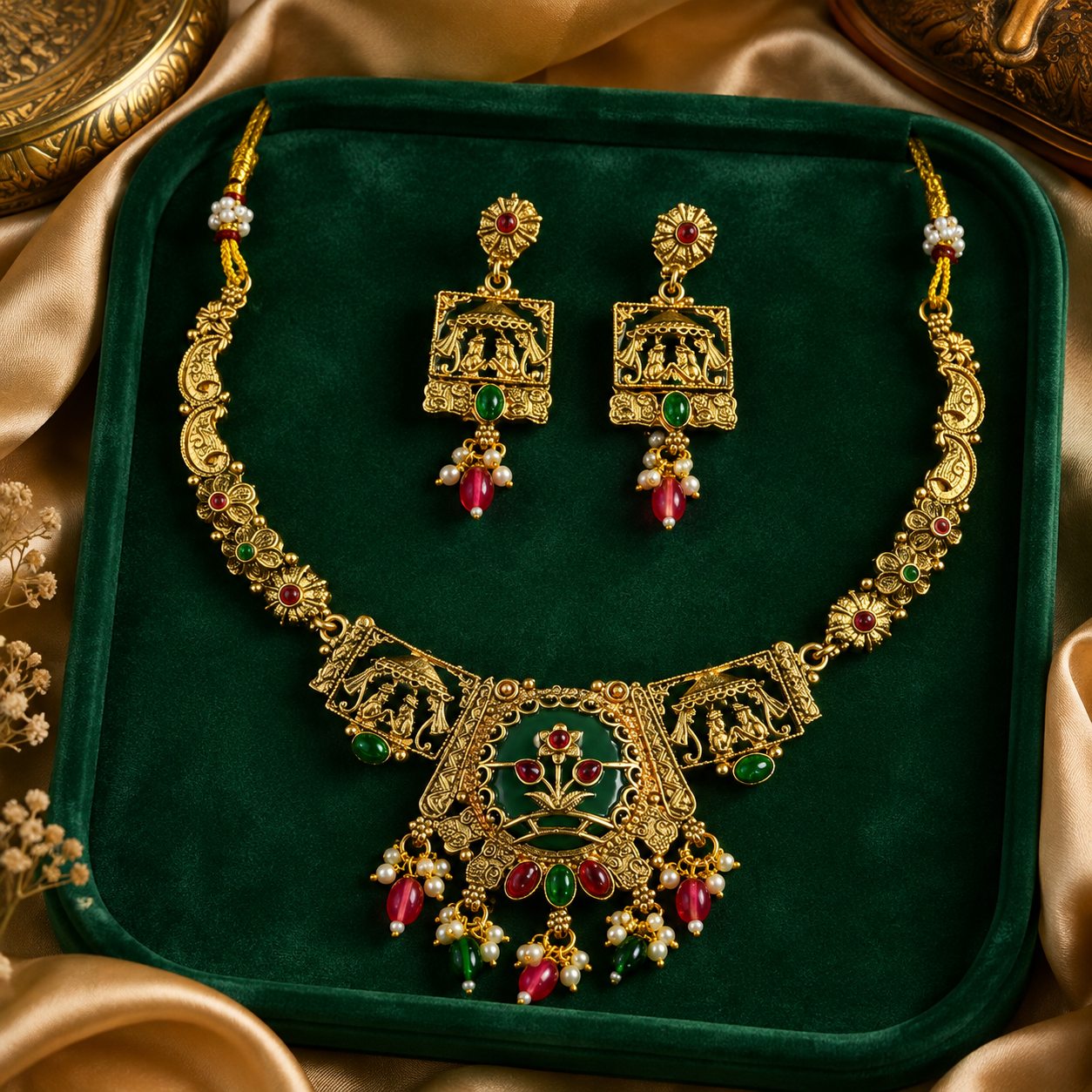 Blush jewellery set