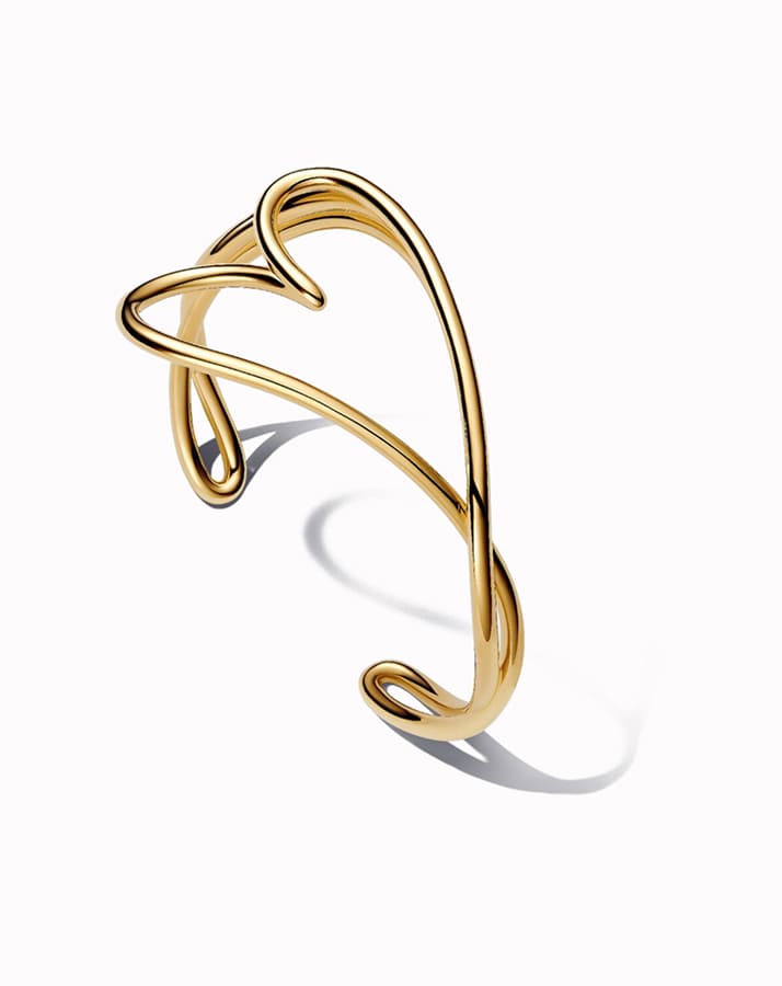 Organically Shaped Heart Bangle