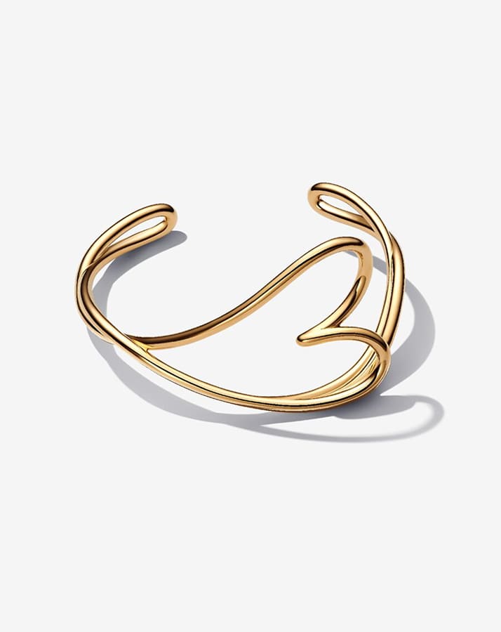 Organically Shaped Heart Bangle