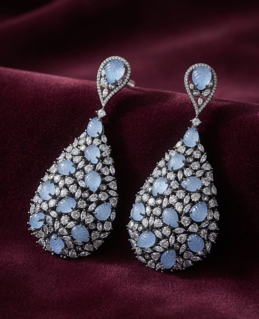 Ice Blue Royale AD Earrings thumbnail