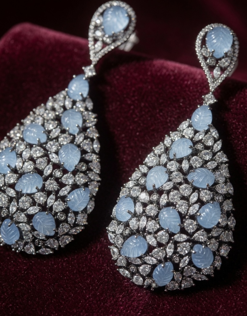 Ice Blue Royale AD Earrings thumbnail