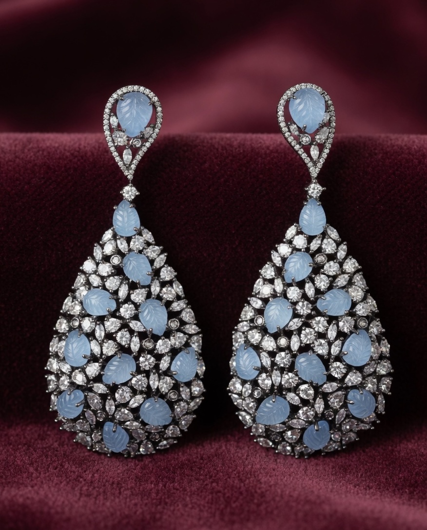 Ice Blue Royale AD Earrings thumbnail
