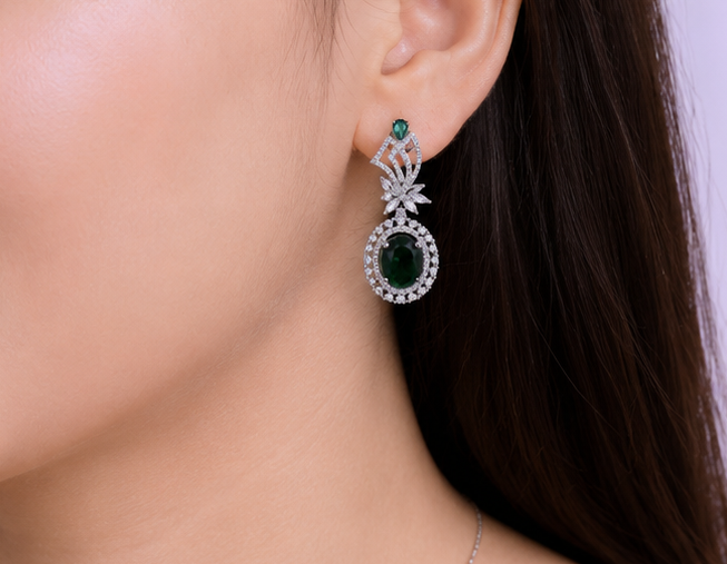 Emerald Grace AD Earrings thumbnail