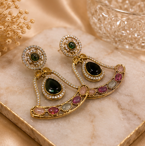 Royal Mosaic AD Earrings thumbnail