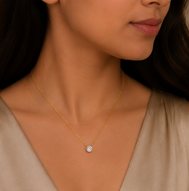 Celeste Solitaire Pendant thumbnail