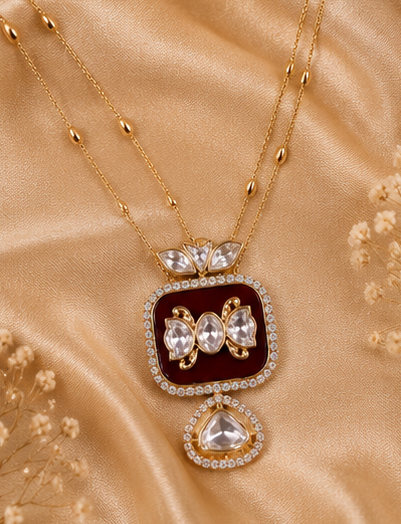 Royal Ruby Charm Pendant Set thumbnail