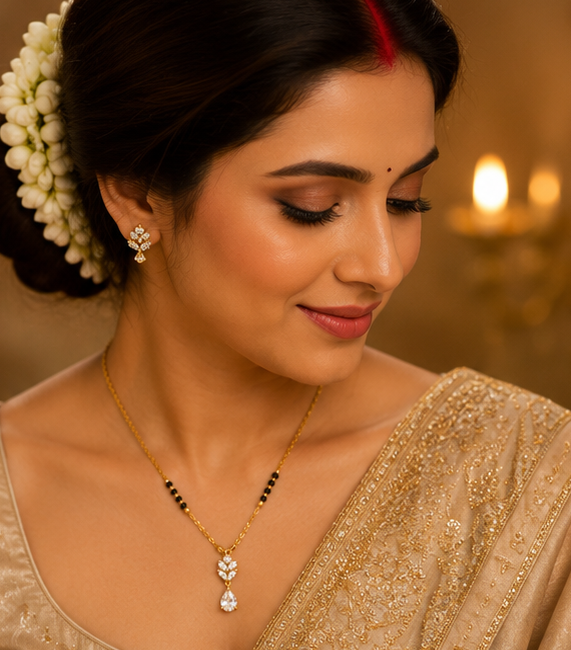 Grace Blossom Mangalsutra Set thumbnail