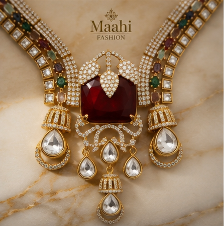 Royal Ruby Heritage Necklace Set thumbnail