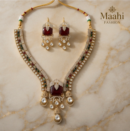 Royal Ruby Heritage Necklace Set thumbnail