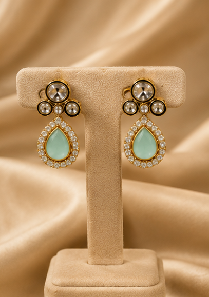 Aqua Moissanite Luxe Necklace Set thumbnail