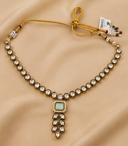 Aqua Moissanite Luxe Necklace Set thumbnail