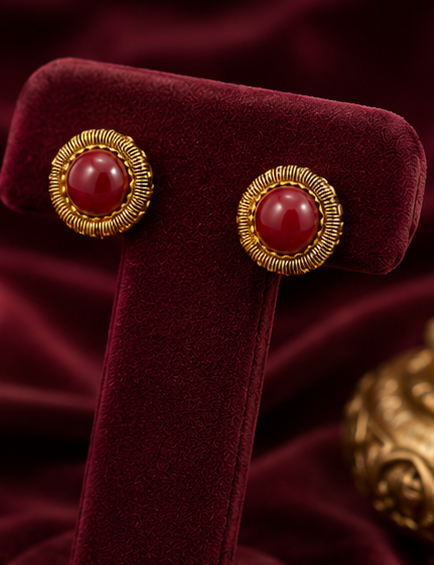 Royal Cat's Eye Statement Necklace Set thumbnail