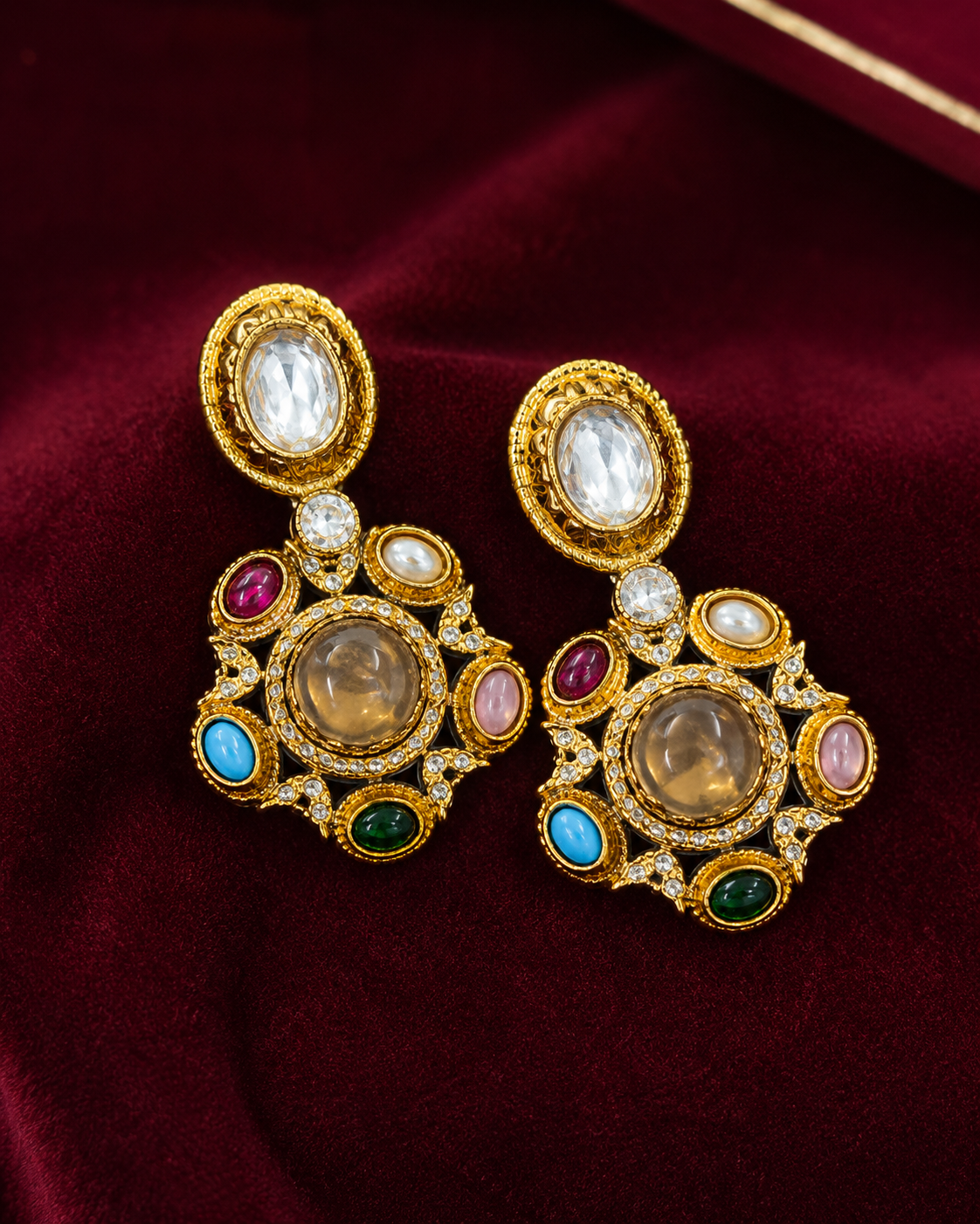 Navratna Royale Heritage Necklace Set thumbnail